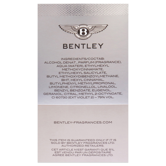 Bentley Infinite by Bentley for Men - 3.4 oz EDT Spray - Picture 6 of 6